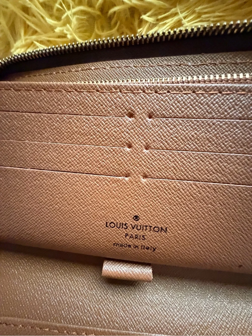 Louis Vuitton Brown Monogram Zip-Around Wallet with Orange Box